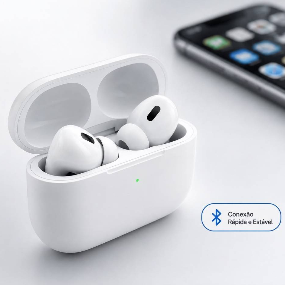TWS inpod 3  Sem Fio Com Cancelamento  De  Ruído Bluetooth 5 . 0 para Celular Fone de Alta Qualidade