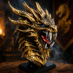 Action figure Cabeça de Dragão Decoração Asiática Fantasia Japonês Dragon Busto Eragon