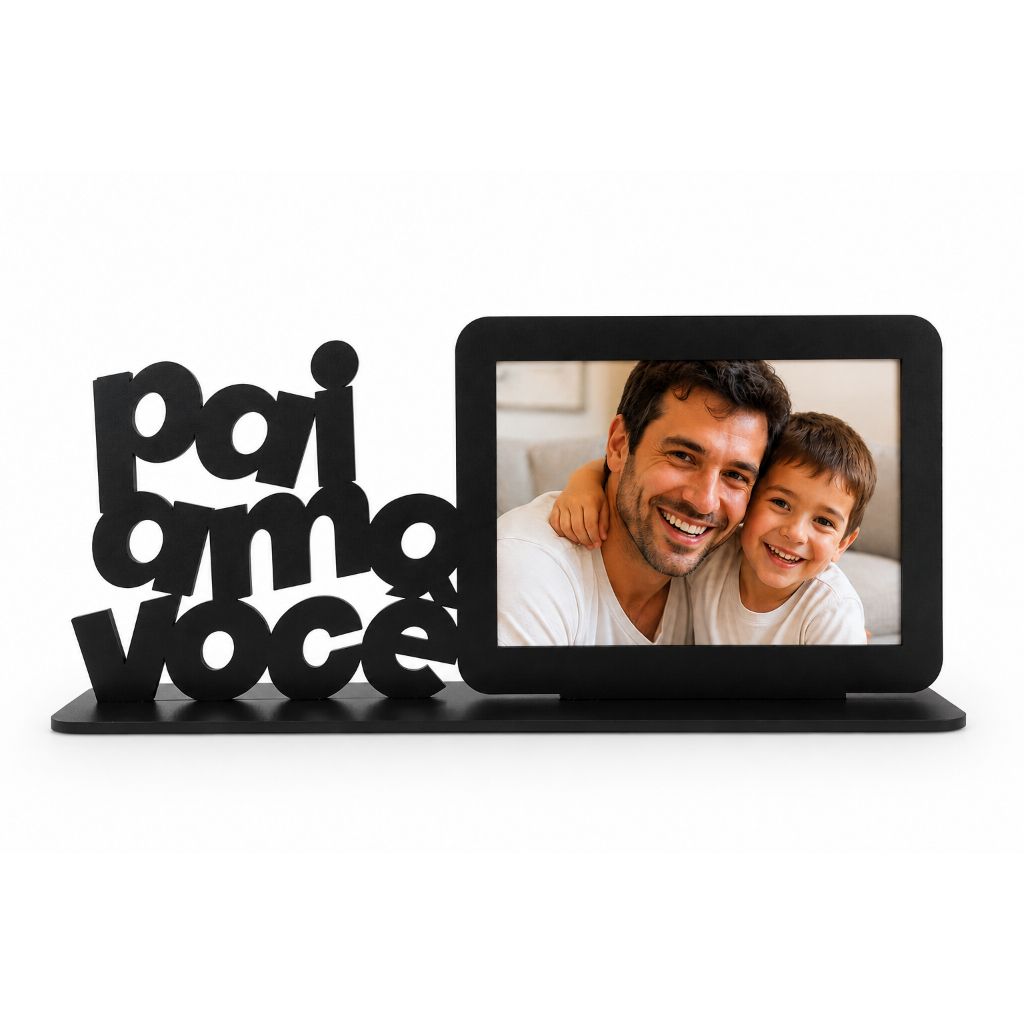 Porta Retrato Personalizado Dia dos Pais com Foto | Presente Criativo para Pai