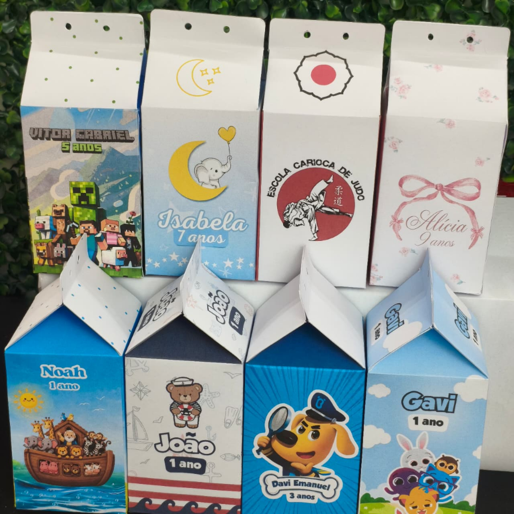 Caixa Milk Personalizada Qualquer Tema | Lembrancinha Festa Infantil