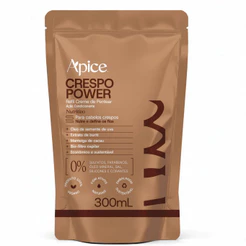 Apice Crespo Power Creme de Pentear Refil 300ml Ação Condicionante Nutritivo