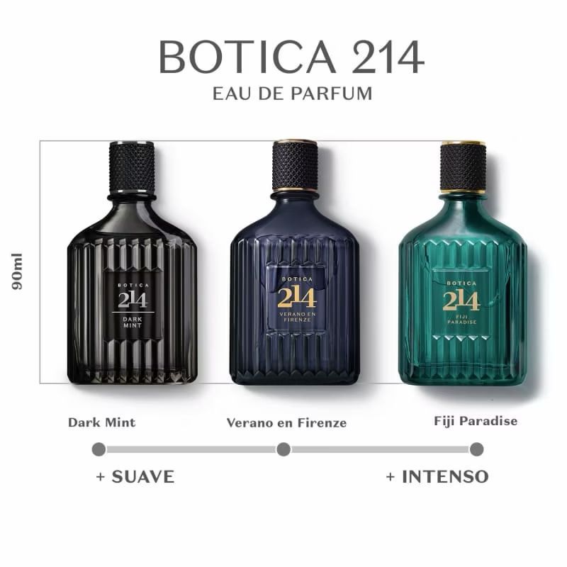 Perfume 214 Dark Mint Eau de Parfum Marcante e Sofisticado