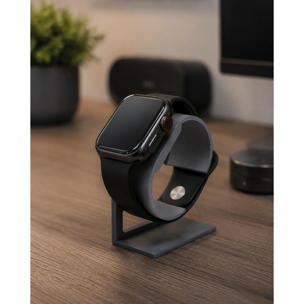 Suporte para Relógio Inteligente 38 a 49mm com Base para Carregador Magnético Compativel Com Apple Watch e Smartwatch.