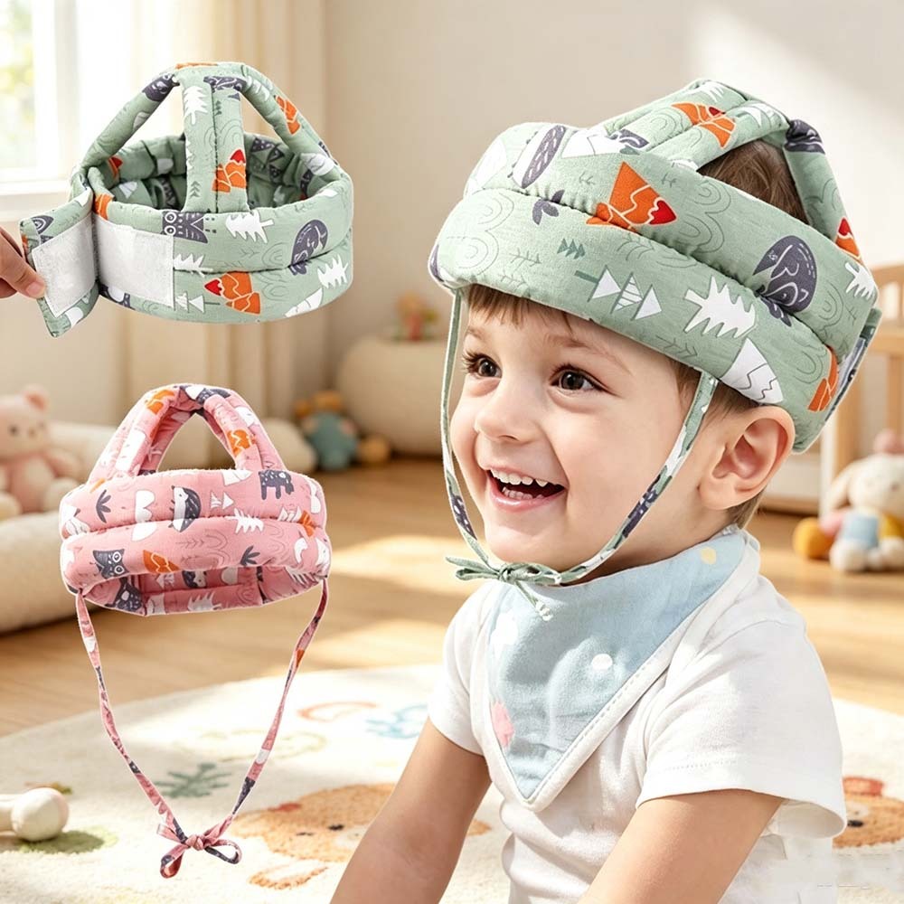 Chapéu De Proteção Infantil Capacete De Segurança Para Bebês Ajustável Anti-Colisão