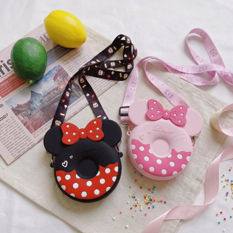 Bolsa De Silicone Infantil Criança Minnie