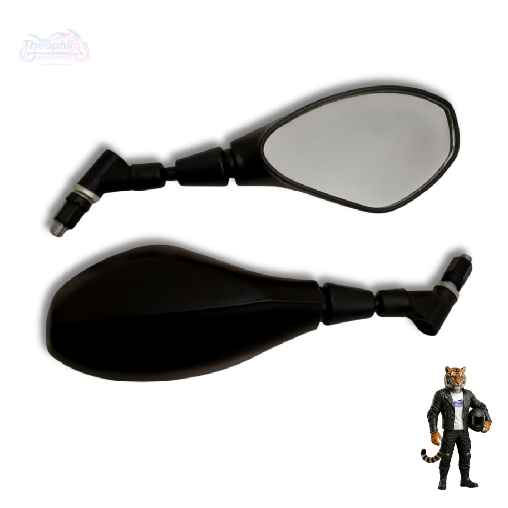 PAR DE RETROVISOR ARTICULADO GIRO 360 HASTE CURTA ESPELHO MOTO BMW F800 YAMAHA FAZER FACTOR XTZ YBR