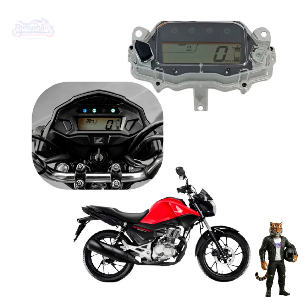Painel Digital Honda Cg Start 160 2016 A 2023 Led Completo