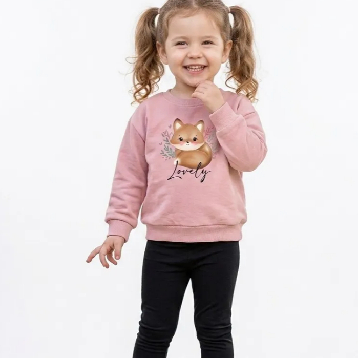 Conjunto Moletom Menina Rovitex C/ Legging Molecotton Raposa