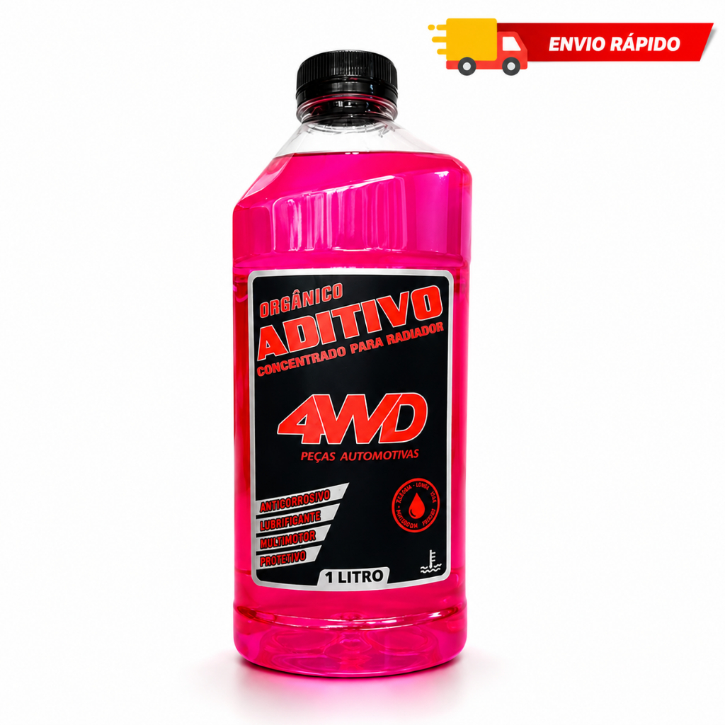Aditivo Rosa Radiador Orgânico Concentrado Liquido de Arrefecimento Anticorrosivo