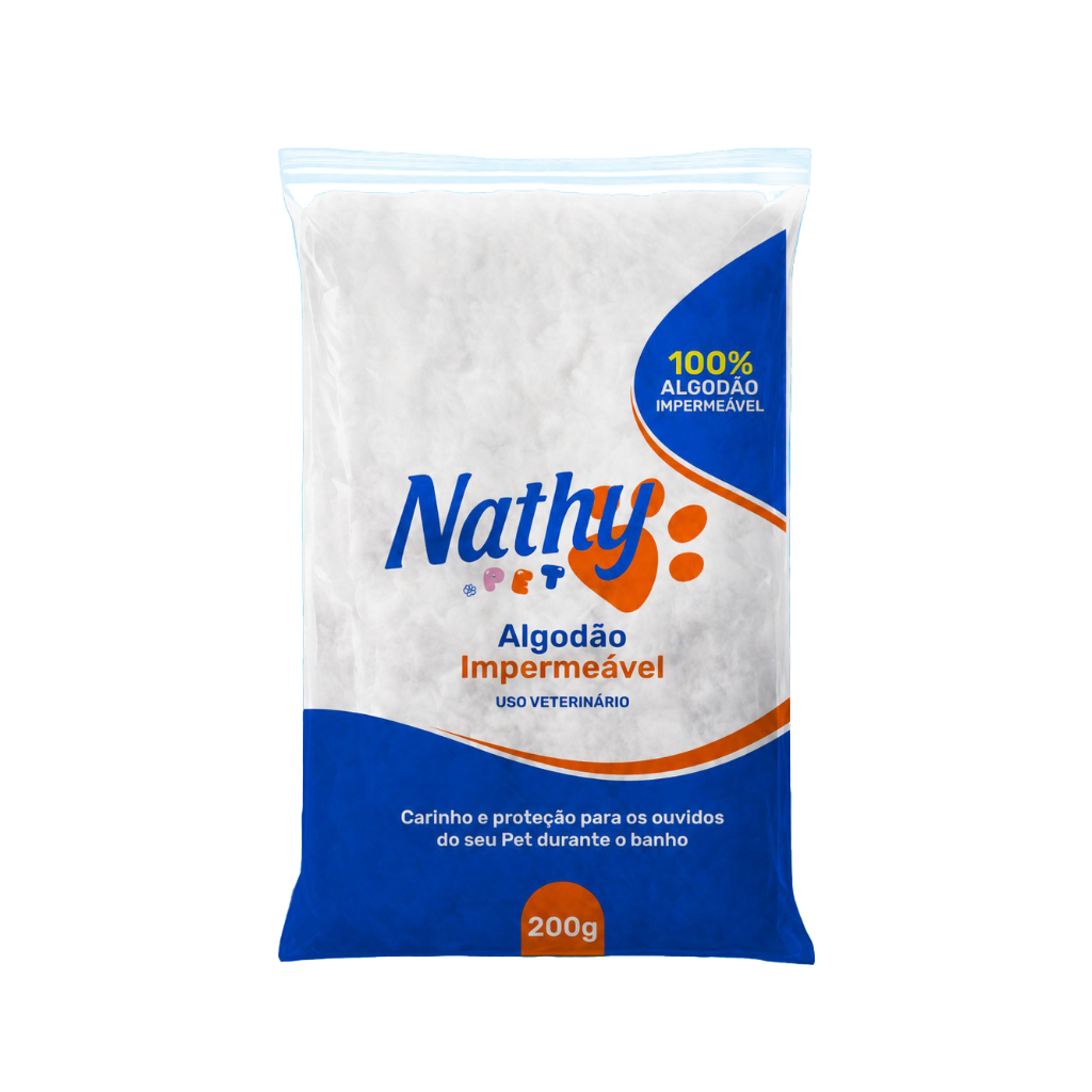 Pacote Algodão Impermeável Para Pet - 200g