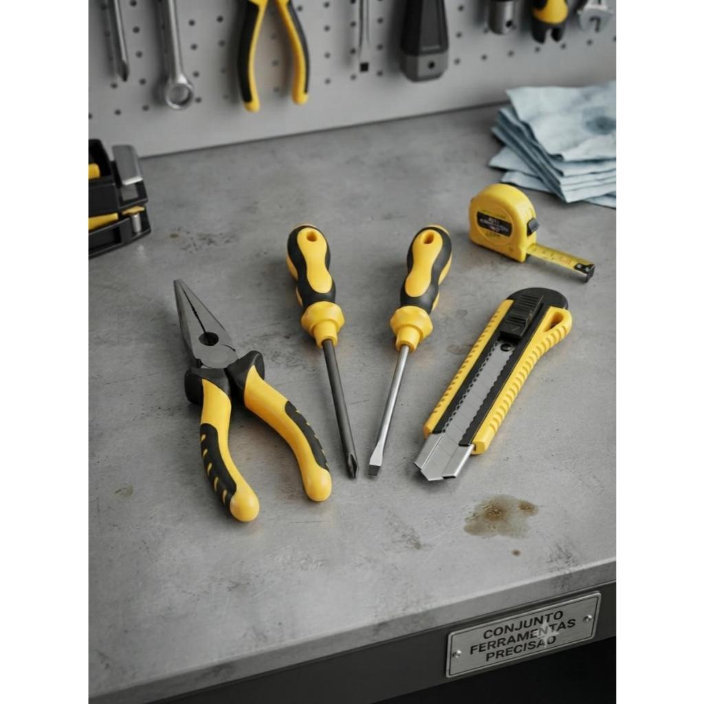 Kit Ferramenta Alicate, Estilete ,chave, Philips Fenda