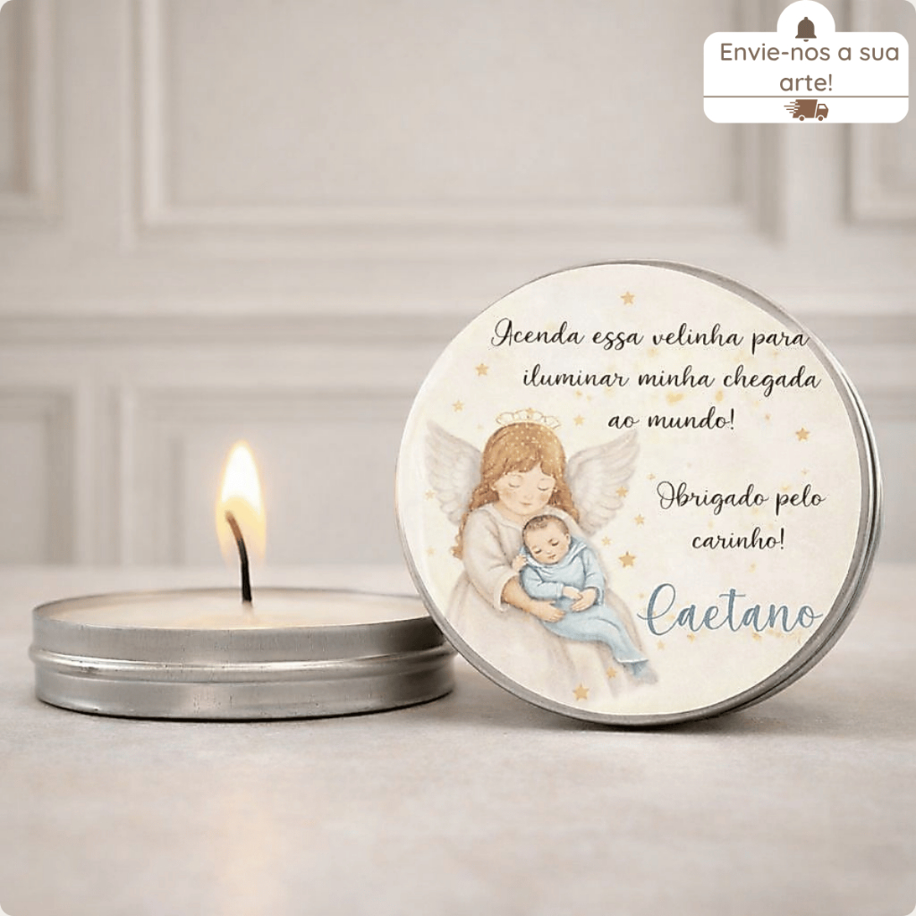 Latinhas Com Velas Aromáticas Para Lembrancinha Personalizada | Maternidade Casamneto Noivado Batizado