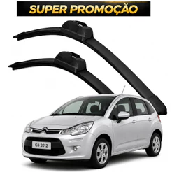 Par Palheta Limpador Parabrisa Citroen C3 2002 a 2012