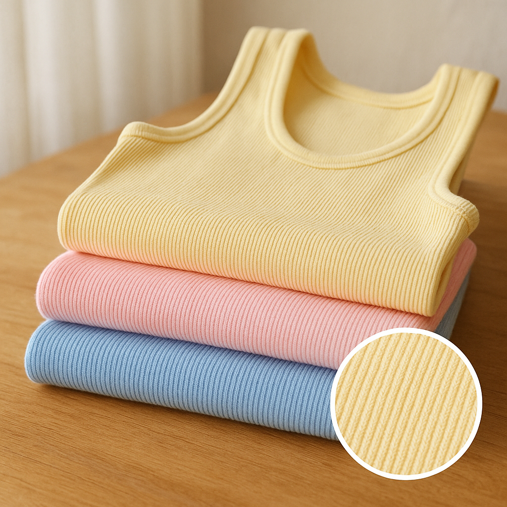 Regata Feminina Básica Algodão Premium Blusa Canelada Alça Larga Cores Tendência Verão
