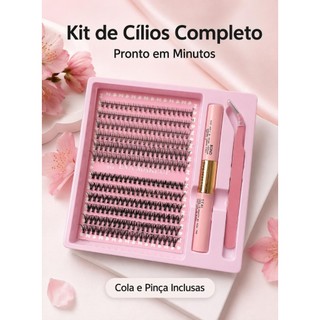 Extensão natural dos cílios postiços de 240 9-14mm DIY cílios