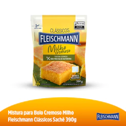 Fleischmann Mistura Para Bolo Milho Cremoso Sachê 390G