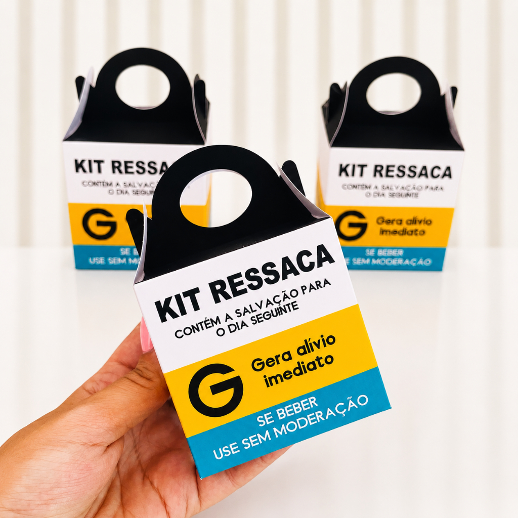 Caixinhas kit ressaca, caixinhas festa boteco, caixinhas divertidas casamento, Caixinha ressaca formatura