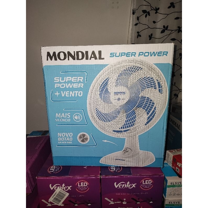 Ventilador de Mesa Mondial super Power 40cm com 6 Pás e Potência Alta