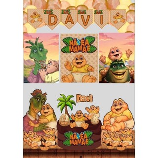 kit só um Bolinho  da Família  Dinossauro  / Baby não  é  a Mãemae para festa