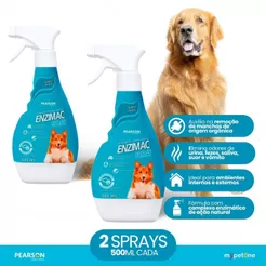 Kit 2 Enzimac Spray 500 mL Eliminador de Odores e Manchas Labgard