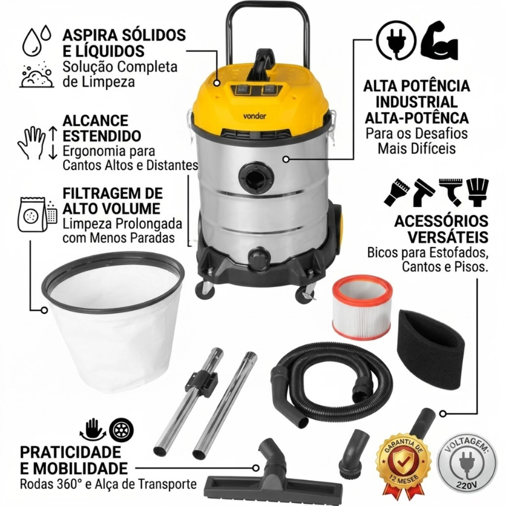 ASPIRADOR DE PO/LIQUIDOS APV2460 220V VD · foto 2