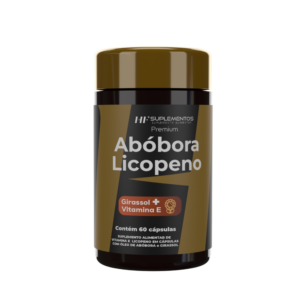 ÓLEO DE SEMENTE DE ABOBORA COM LICOPENO 60CAPS HOMEM SAUDE E VIGOR HF SUPLEMENTOS
