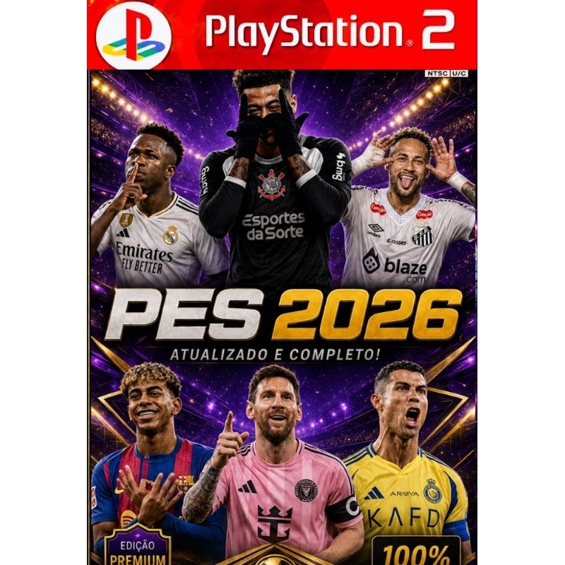 Super Patch PES 2026 PS2 - 100% Atualizado
