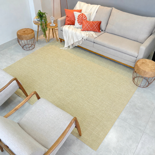 Tapete Sala Grande Sisal Caribe 300x250 Luxo Moderno Premium Antiderrapante Cores Variadas