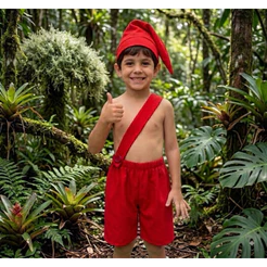 Fantasia Saci Pererê Infantil Completa