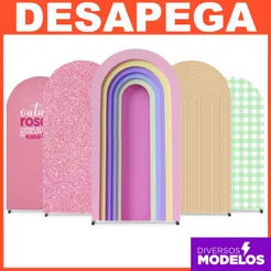 Painel Romano de Festa Vários Modelos Tecido Sublimado Veste Fácil 2x1m - Desapega