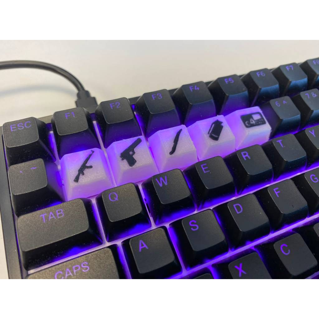Keycaps Teclas Personalizadas Gamer CS2 Valorant Para Teclado Mecanico