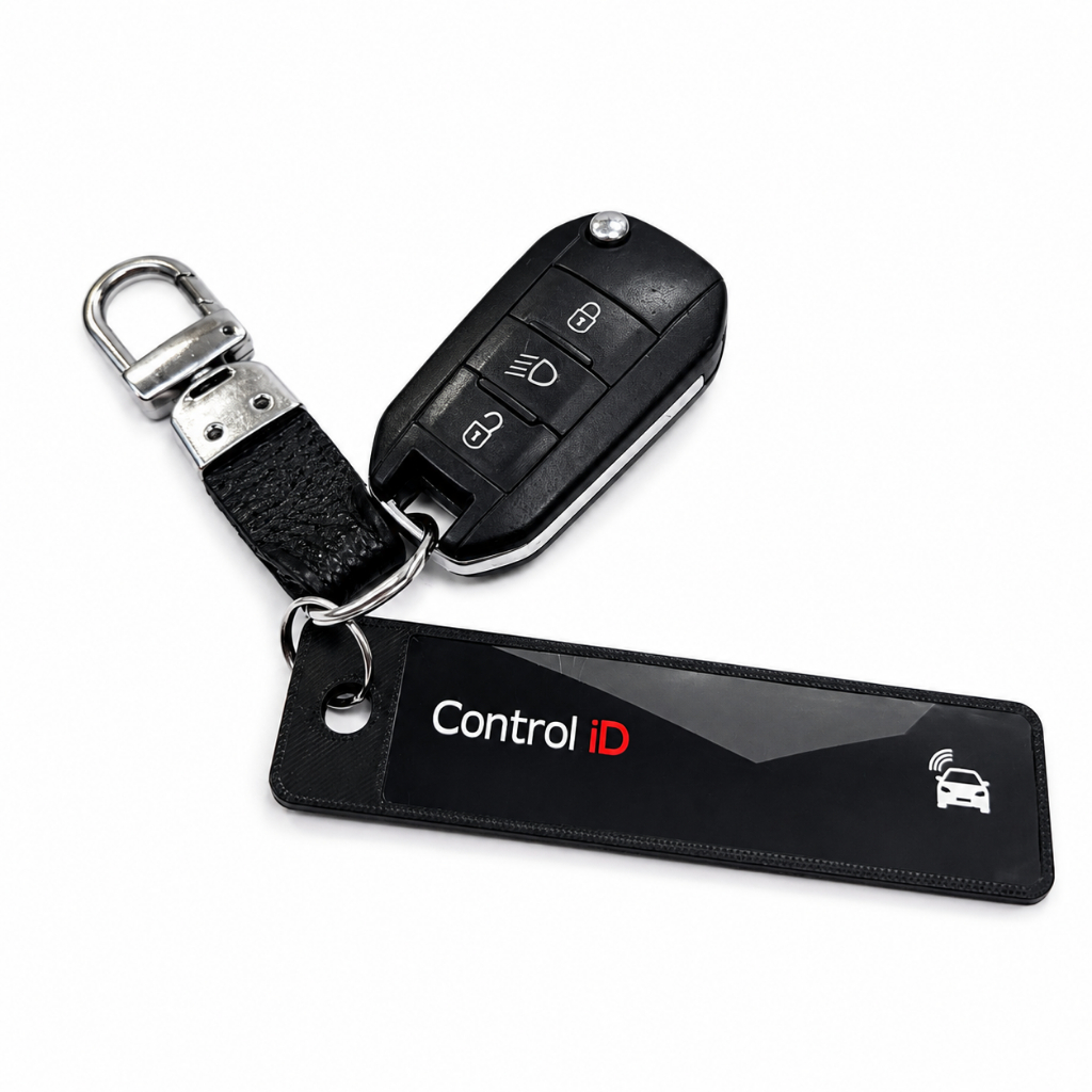 Chaveiro para Tag Veicular Control iD Porta Tag Cancela Condomínio Moto Carro RFID UHF