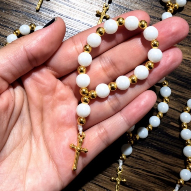 50 mini terços lembrancinhas batizado/primeira comunhão/crisma/casamento