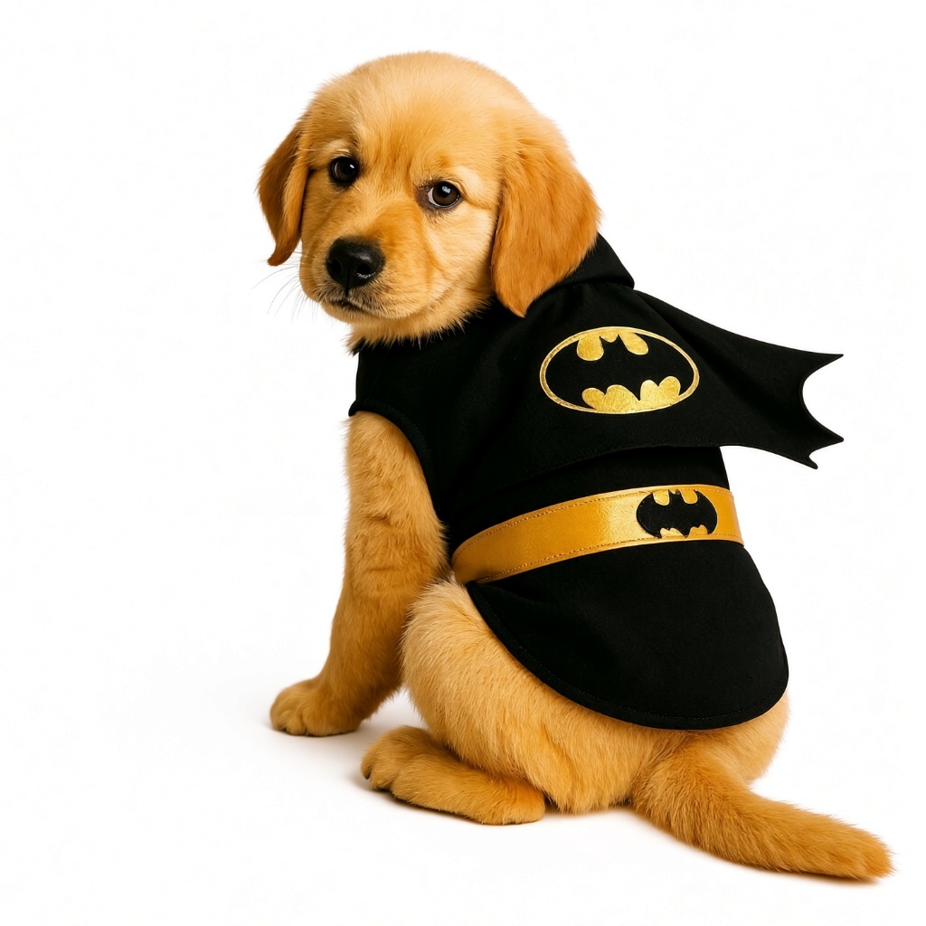Fantasia Batman Pet Com Capa Para Caes E Gatos, Roupa Pet
