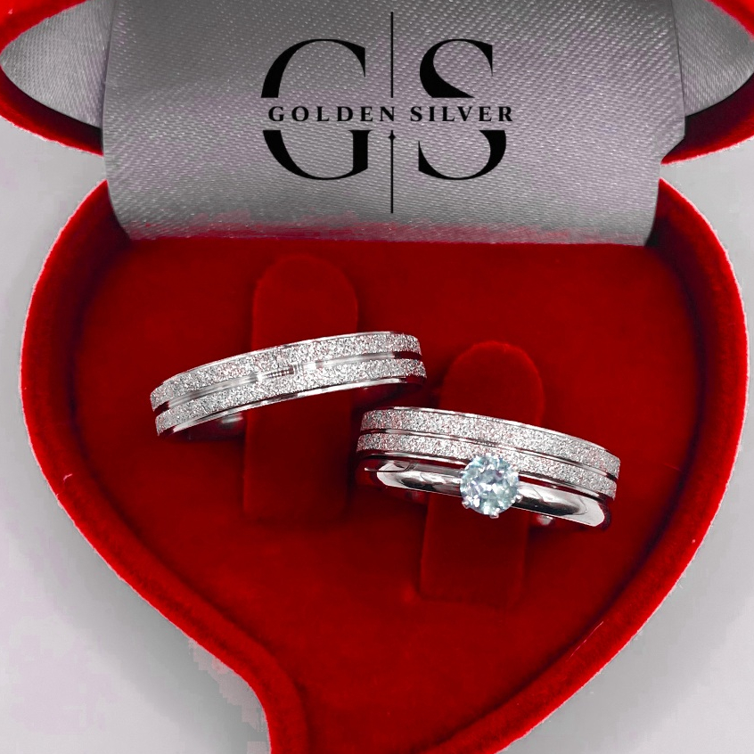 Par de Aliança de Namoro Casamento Prata Brilhante Diamantada Canal com linha fina 4mm