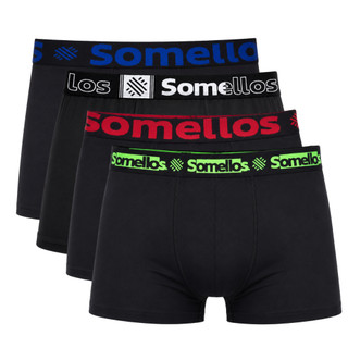 Kit 5 Cueca Preta Boxer Masculina Microfibra Premium Forro 100% Algodão