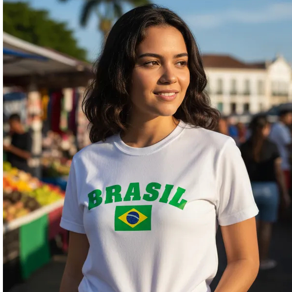 Camiseta Blusa Unissex Bandeira Brasil Eleições - 100% Algodão Cores