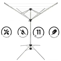 varal de chao giratorio 11 cordas 100% aluminio anti ferrugem