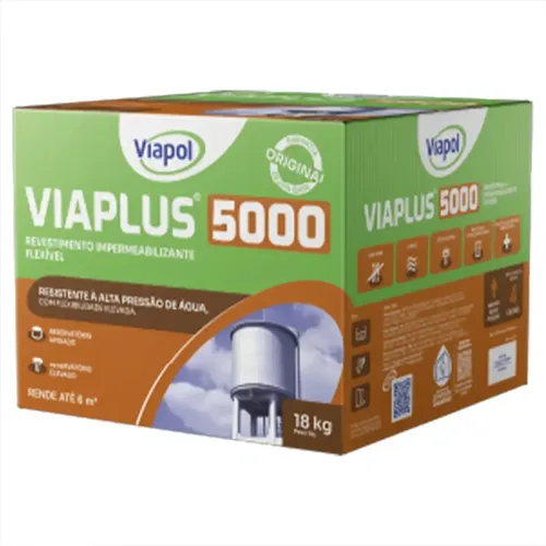 Viapol Viaplus 5000 18kg Argamassa Impermeabilizante Flexível