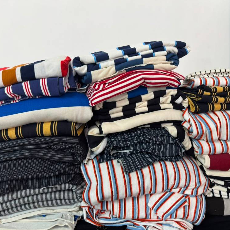 Malha e Tecidos Listrada – Cotton, tecido,Meia Malha,Piquet e Moletinho(Sortidos) Para confecções pet, adulto e infantil