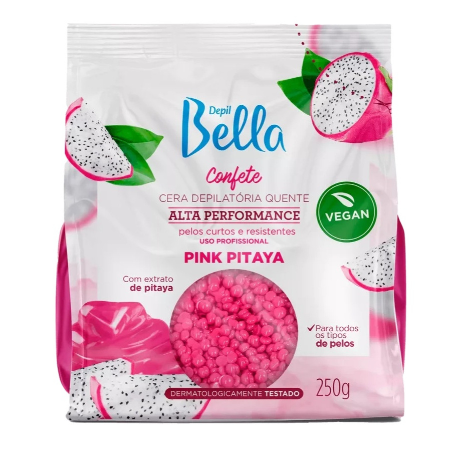 Cera Depilatória Quente Confete Pitaya Depil Bella - 250g