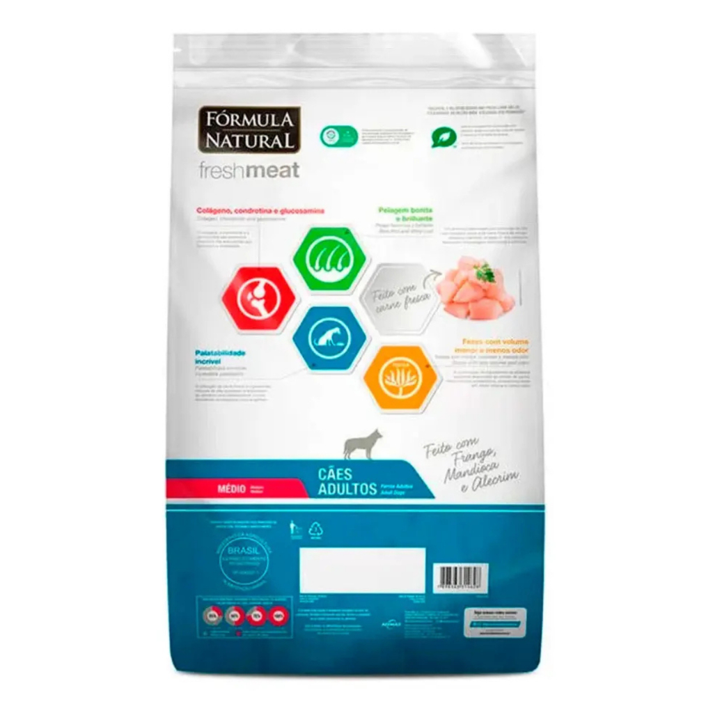 Ração Fórmula Natural Fresh Meat Cão Adulto Raças Média 12kg — imagem 2 de 2