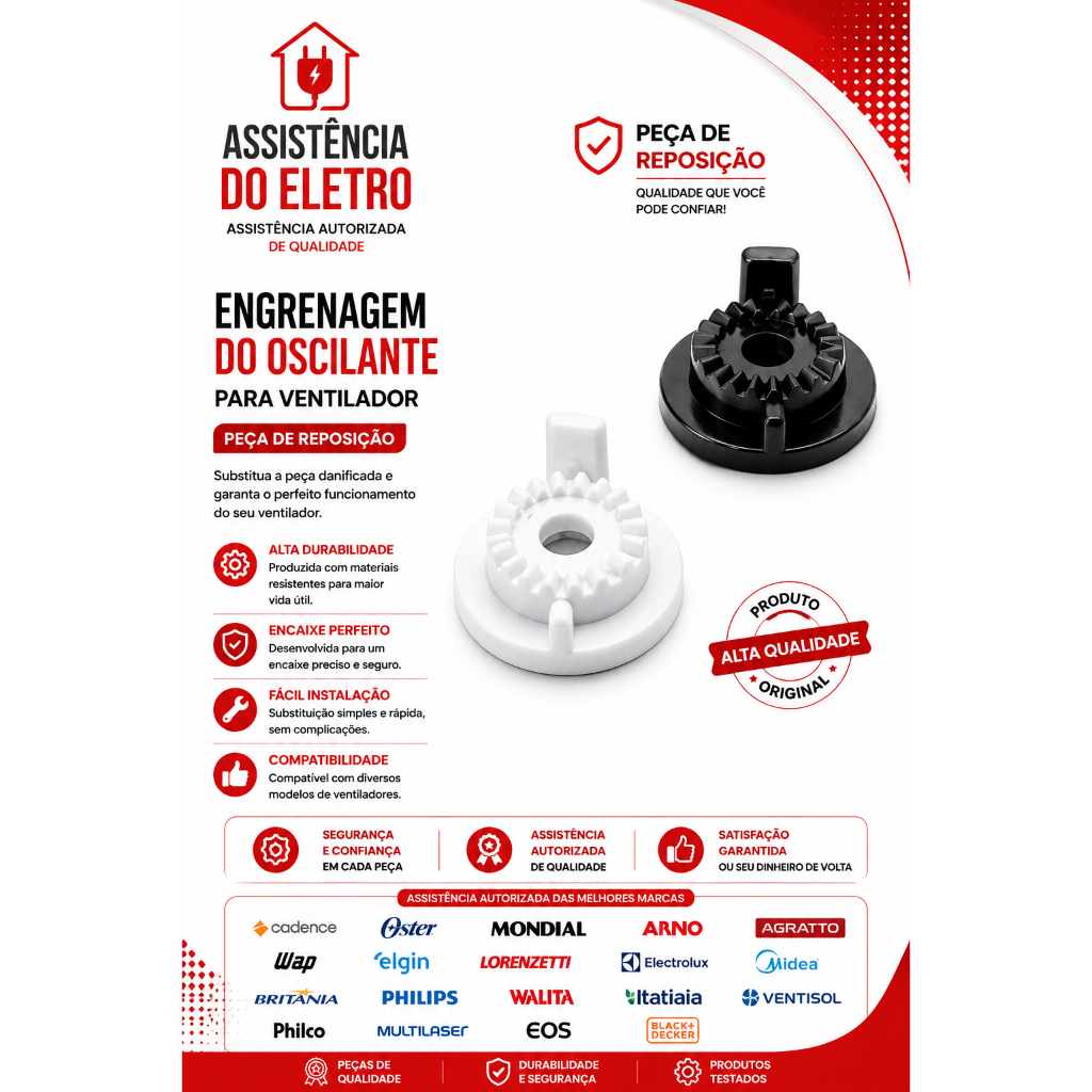 Pescoço Posicionador Ventilador Mondial Ultra Polishop Regulagem