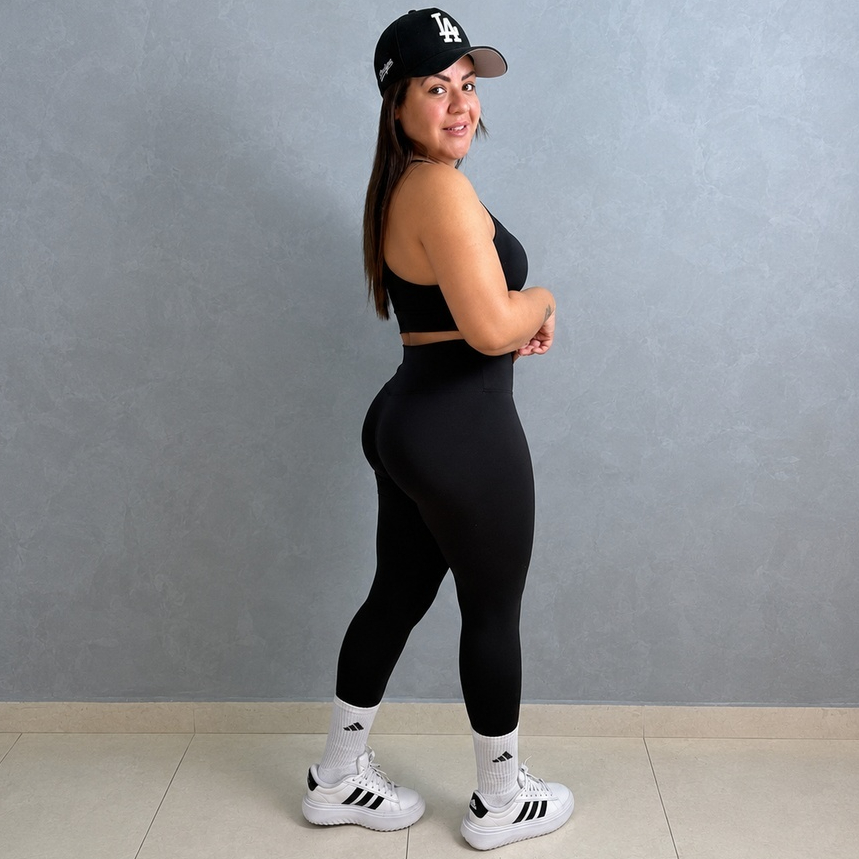 Conjunto Top e Legging Alcinha Nadadora Fitness Academia Treino