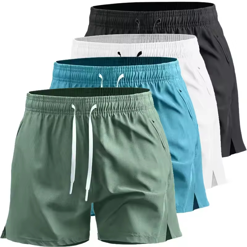 Kit 3 Bermuda Masculina Tactel Lisa com elastano Básica Esportiva Fitness Academia Dia a Dia