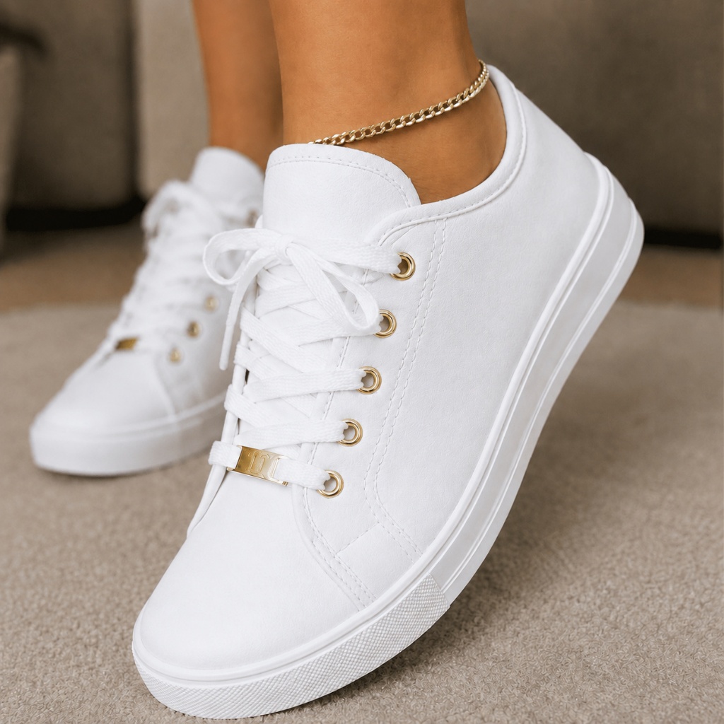 Tênis Feminino Casual Confortável Leve Sapatenis Calçe Facil