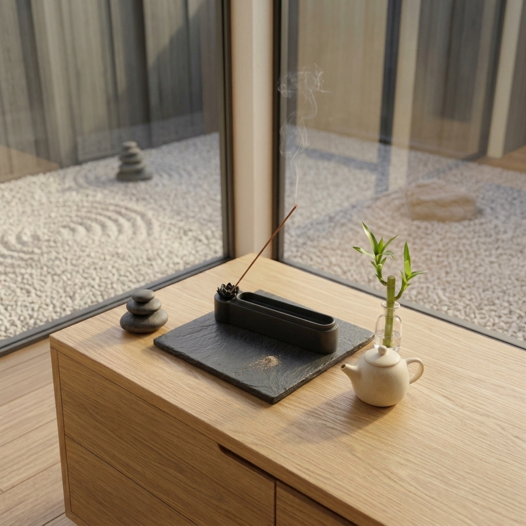 Imagem Porta Incenso Flor de Lotus Caixa Suporte aromaterapia Organizador Varetas Incensario para Casa Decoração moderna zen