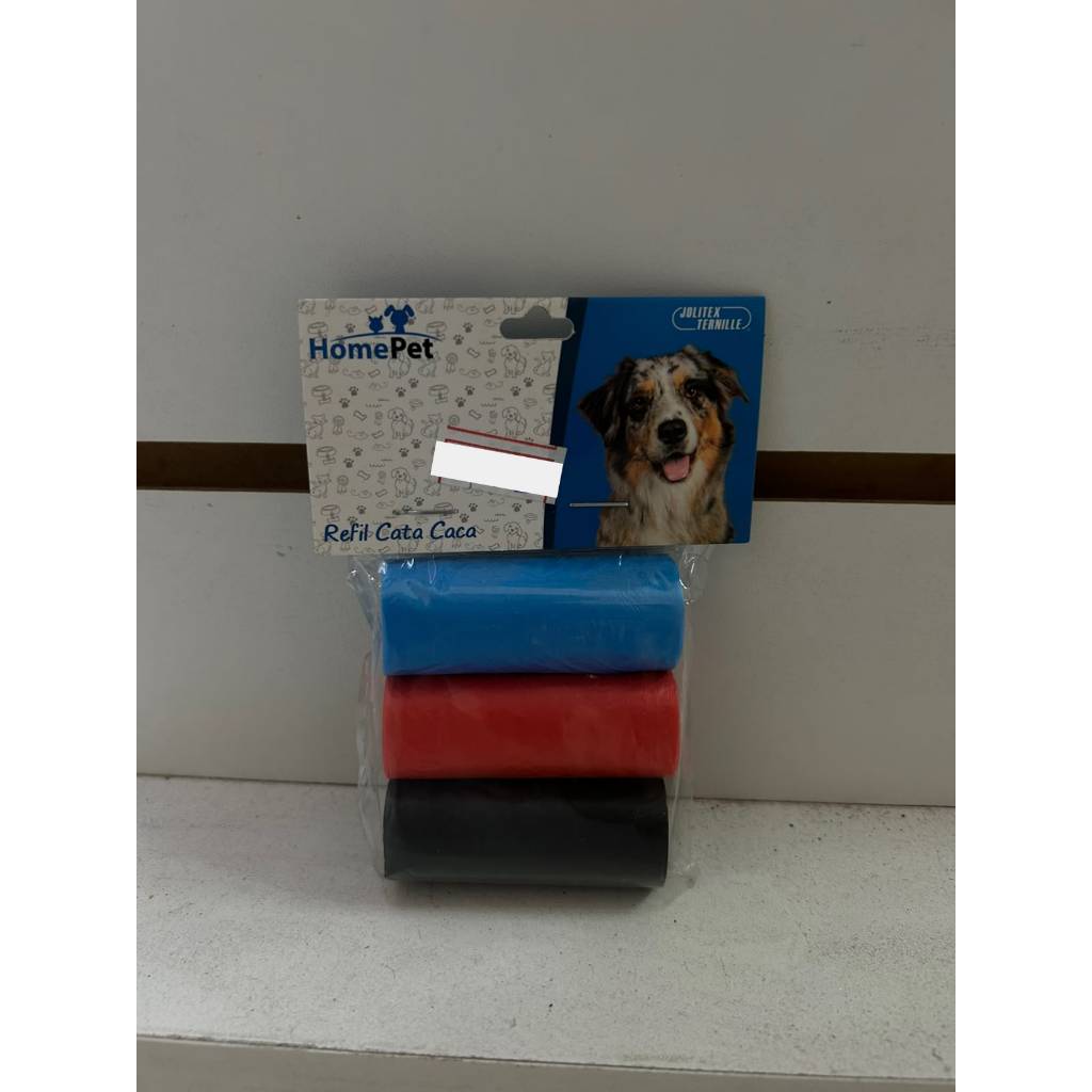 HomePet Refil de Saquinhos Higiênicos Cata Caca 3 Unidades Biodegradáveis Práticos para Passeios com Pet