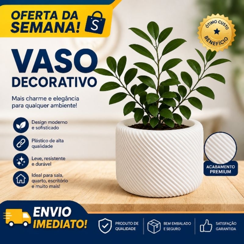 Vaso Decorativo Espiral Moderno plantas Texturizado Branco Design orgânico 3D para decoração de interiores Estilo