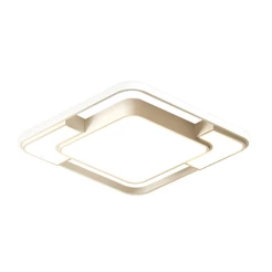 Lustre Moderno Pendente Led Plafon 3 Em 1 Tonalidades Bivolt Luminária Teto Luxo Quarto Sala Quadrado